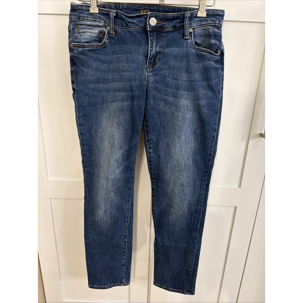 Kut From The Cloth SZ 8P Boyfriend Jeans Dark Wash Mid Rise